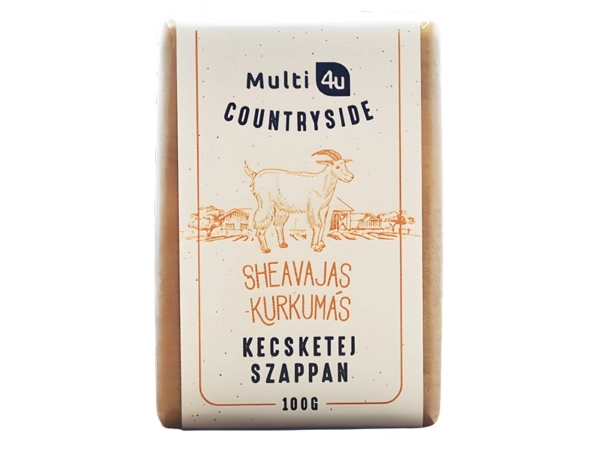 Multi 4U Countryside Sheavajas-kurkumás Kecsketej szappan