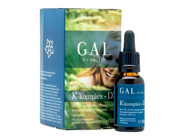 GAL K-komplex + D3 étrend-kiegészítő cseppek (20 ml)