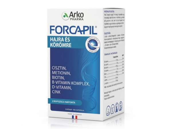 Forcapil Haj- és körömerősítő kapszula 180db