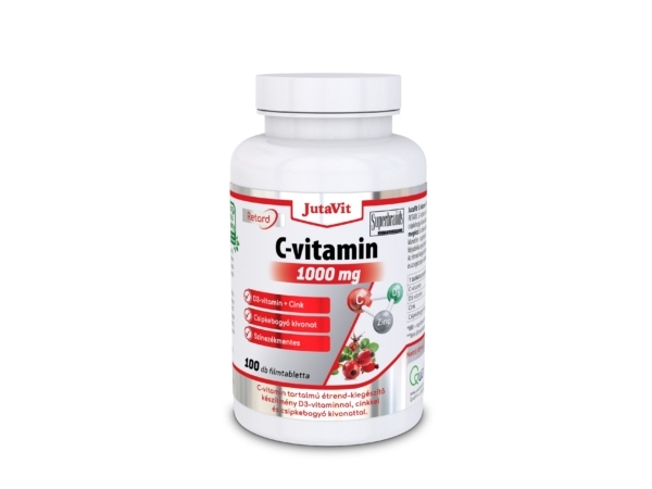 Jutavit C-vitamin 1000mg + D3-vitamin + Cink tabletta 100 db