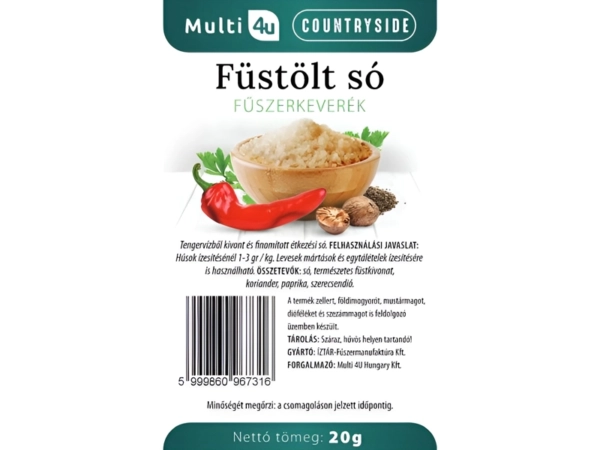 Multi 4U Countryside füstölt só fűszerkeverék 20g