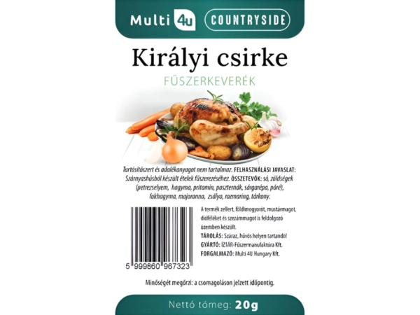 Multi 4U Countryside királyi csirke fűszerkeverék 20g