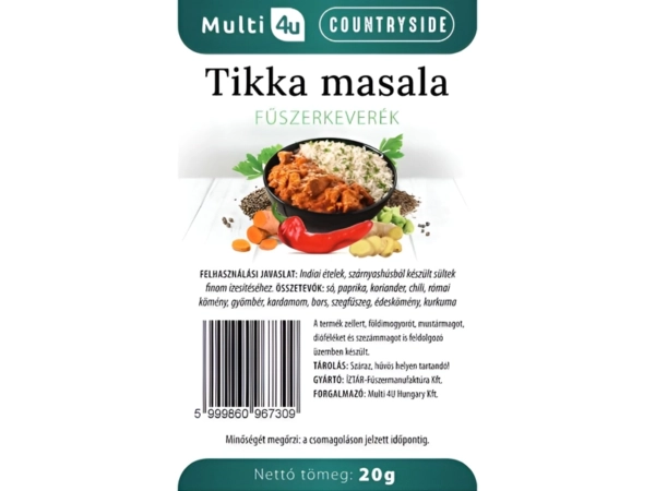 Multi 4U Countryside Tikka masala fűszerkeverék 20g