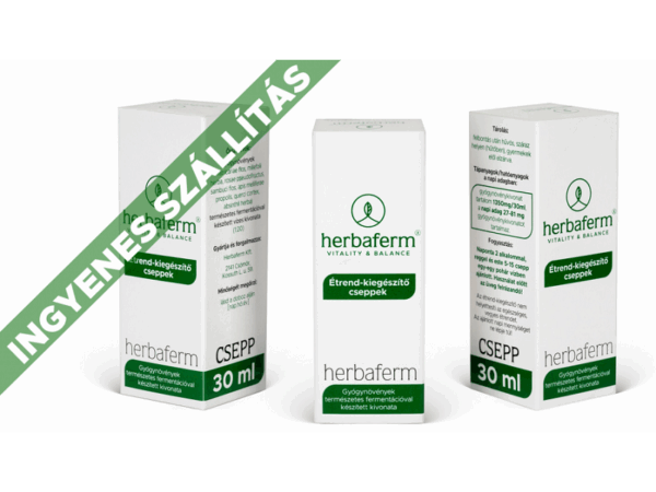 Herbaferm étrend-kiegészítő cseppek 3x30ml ingyenes szállítással