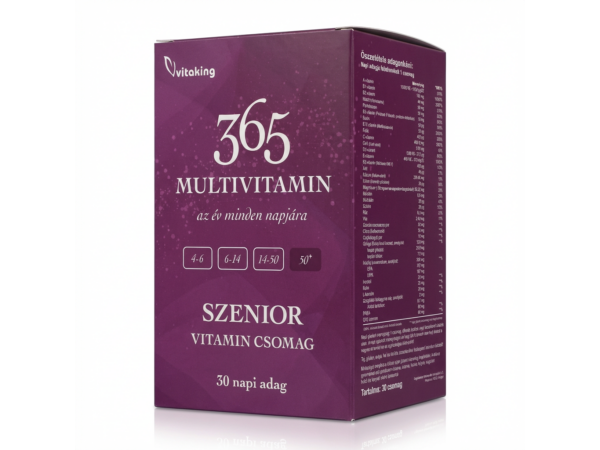Vitaking 365 SZENIOR Multivitamin csomag 30 napi adag