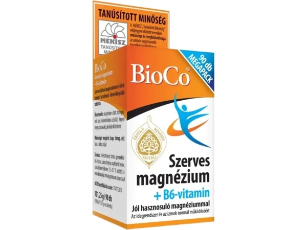 BioCo Szerves magnézium + B6 Megapack tabletta 90db