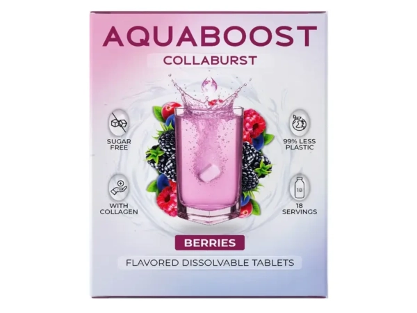 Aquaboost Collaburst Erdei gyümölcs ízű pezsgőtabletta 18db 40g