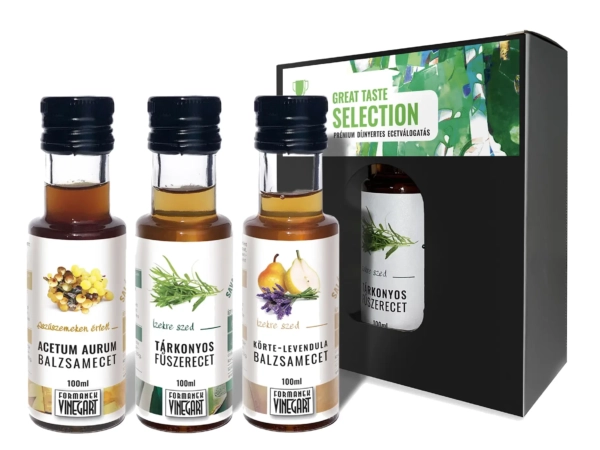 Formanek Vineg'Art - Great Taste Selection - Prémium Díjnyertes Ecetválogatás, 3x100ml