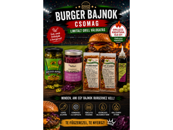 Burger Bajnok Csomag – Limitált Grill Válogatás