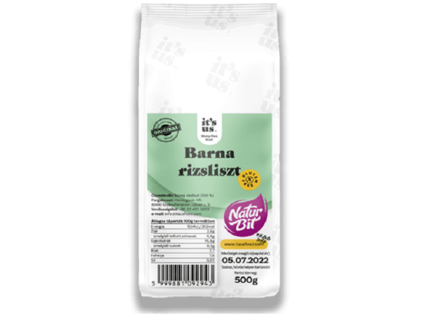 It's us NATURBIT Gluténmentes Barna rizsliszt 500 g