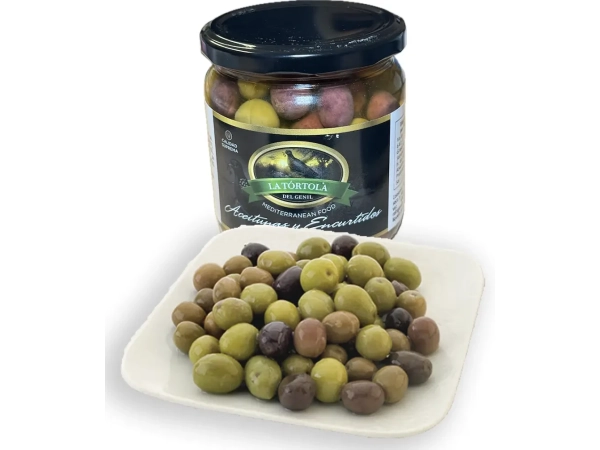 La Tórtola Mix olívabogyó 370 g – mediterrán vegyes olívabogyó tapasokhoz és salátákhoz