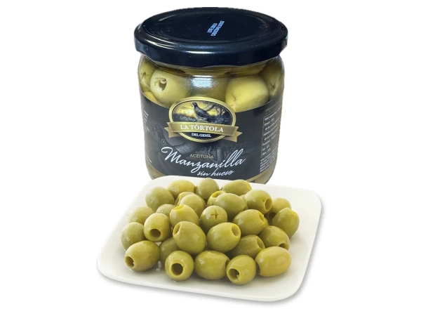 La Tórtola Manzanilla magozott olívabogyó 370 g – klasszikus spanyol olíva